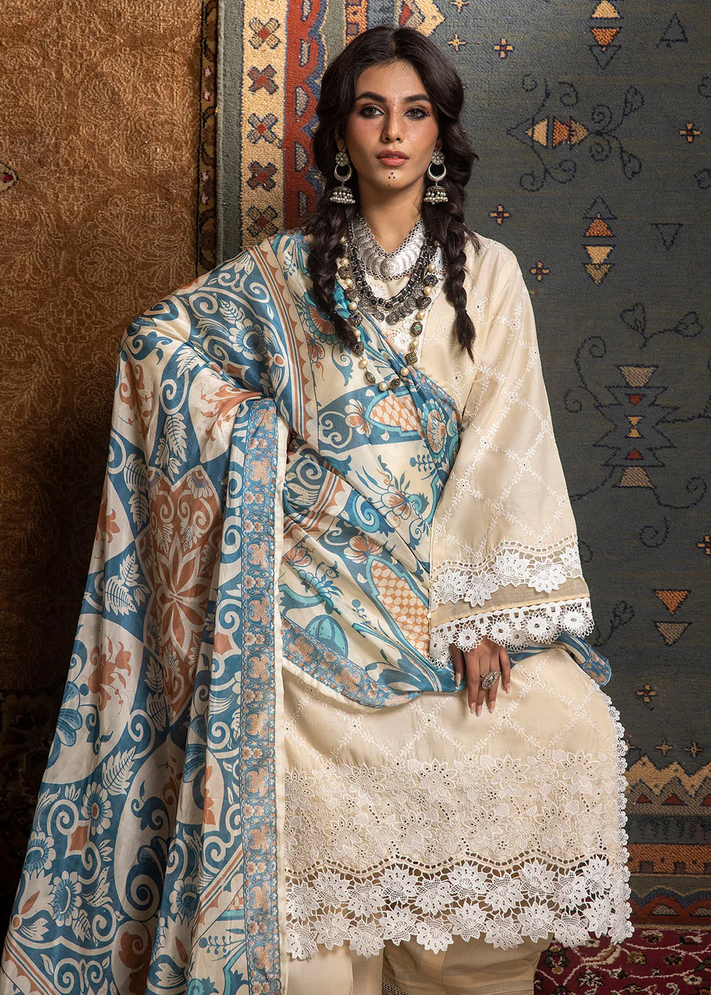 Adan's Libas Embroidered Lawn 2024 by Ayesha Zia | 5510 - Image 2