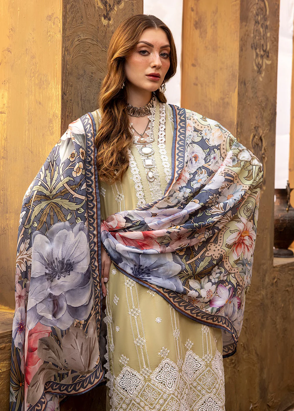 Adan's Libas Embroidered Lawn 2024 by Ayesha Zia | 5513 - Image 2
