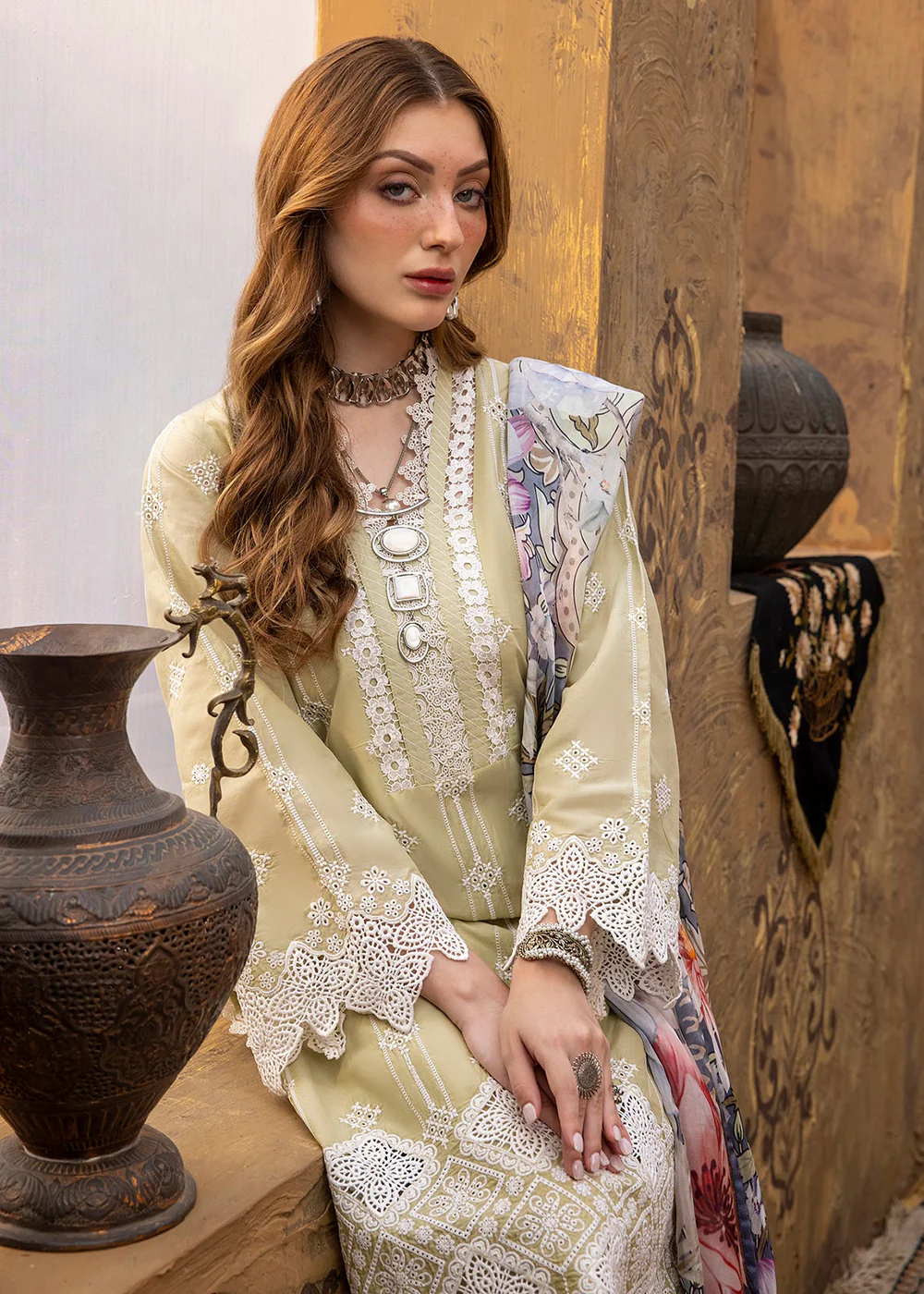 Adan's Libas Embroidered Lawn 2024 by Ayesha Zia | 5513 - Image 4