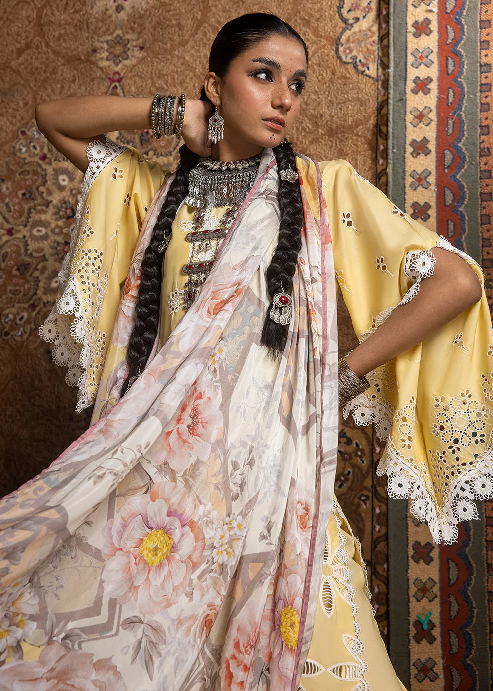 Adan's Libas Embroidered Lawn 2024 by Ayesha Zia | 5517 - Image 2