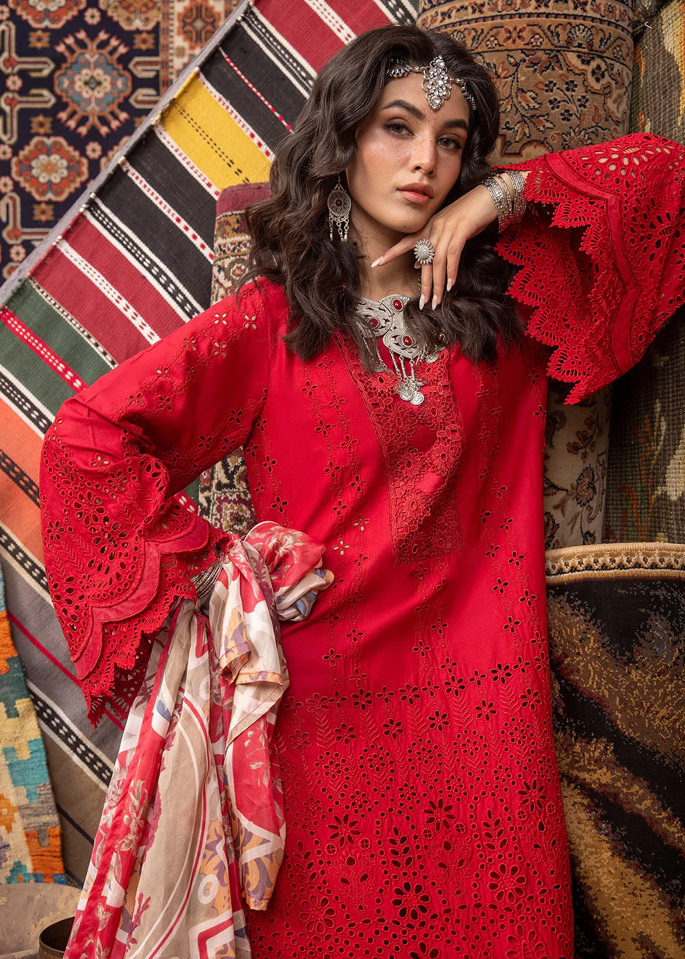 Adan's Libas Embroidered Lawn 2024 by Ayesha Zia | 5518 - Image 2