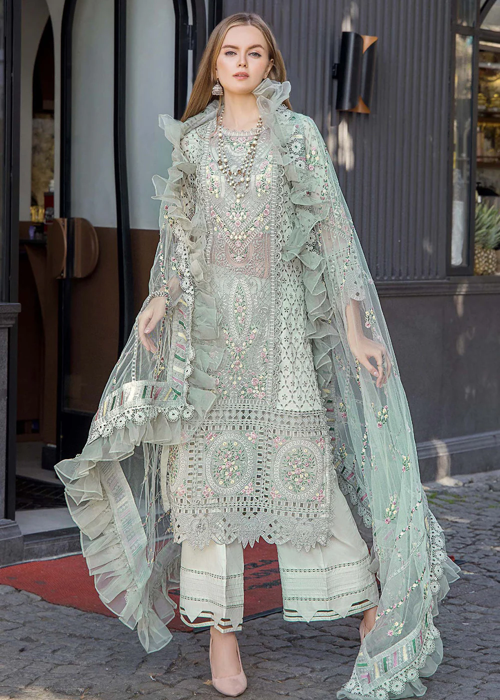 Adan's Libas Embroidered Lawn 2024 by Irha Zia | 5544