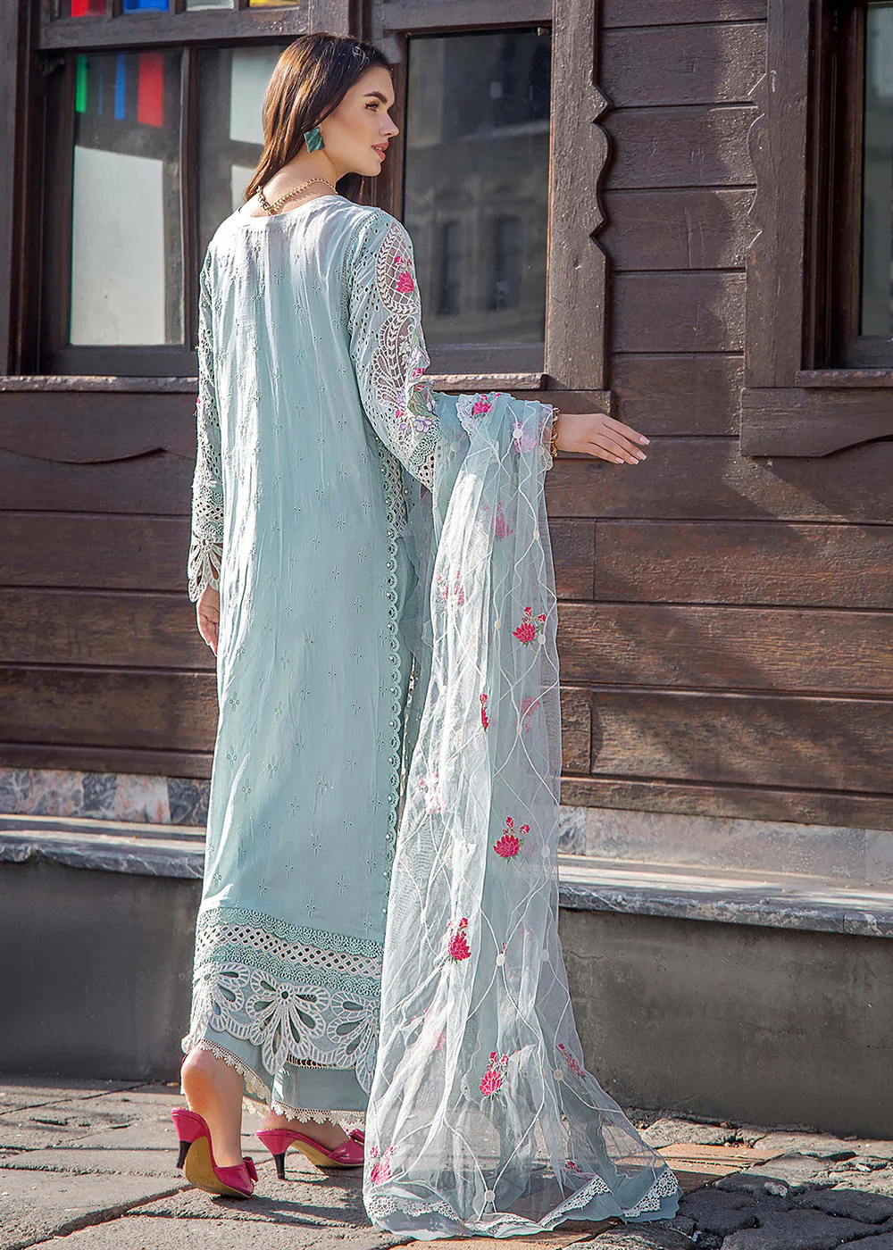 Adan's Libas Embroidered Lawn 2024 by Irha Zia | 5547 - Image 3
