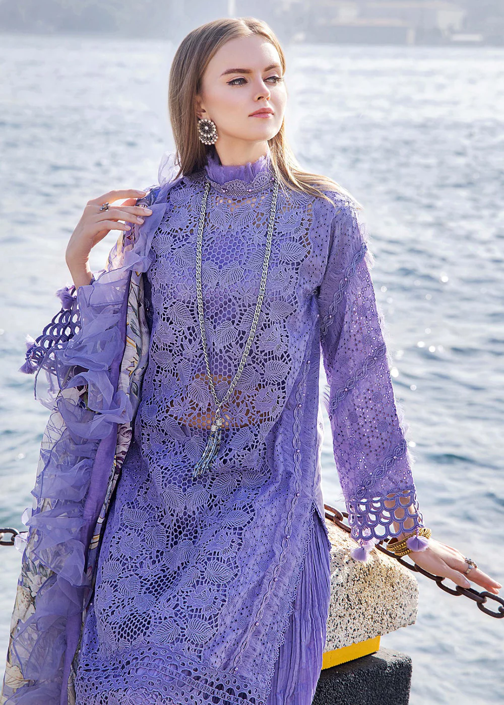 Adan's Libas Embroidered Lawn 2024 by Irha Zia | 5549 - Image 2