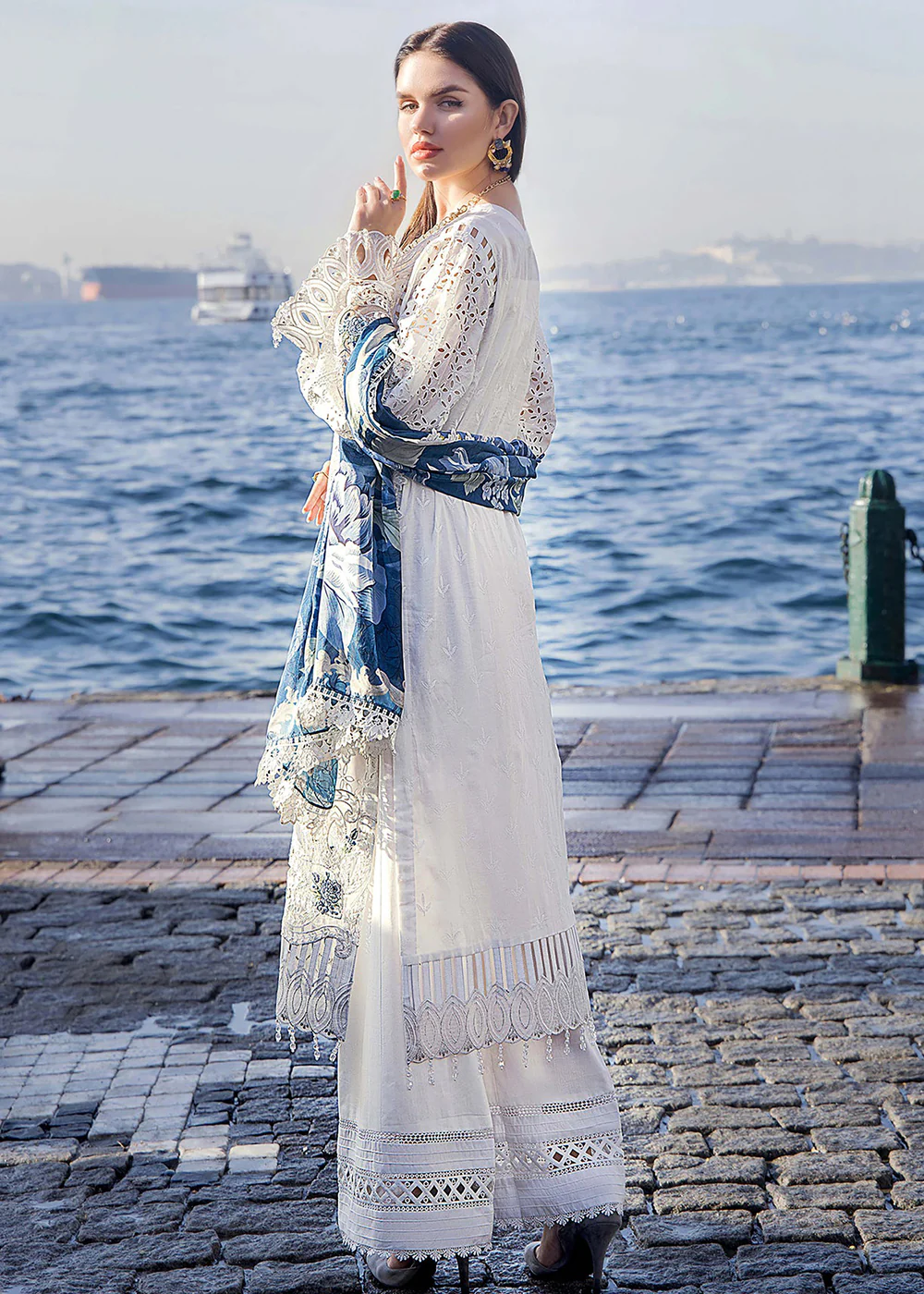 Adan's Libas Embroidered Lawn 2024 by Irha Zia | 5550 - Image 3