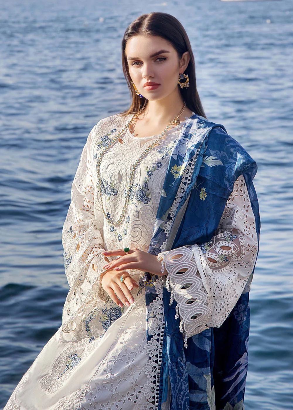 Adan's Libas Embroidered Lawn 2024 by Irha Zia | 5550 - Image 4