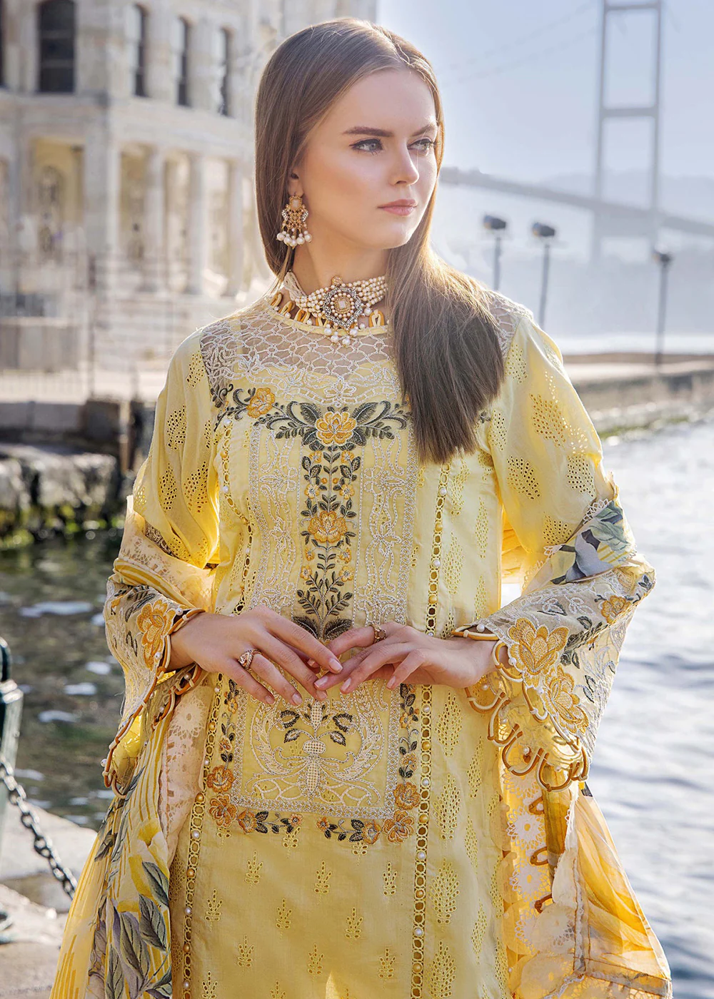 Adan's Libas Embroidered Lawn 2024 by Irha Zia | 5552 - Image 2
