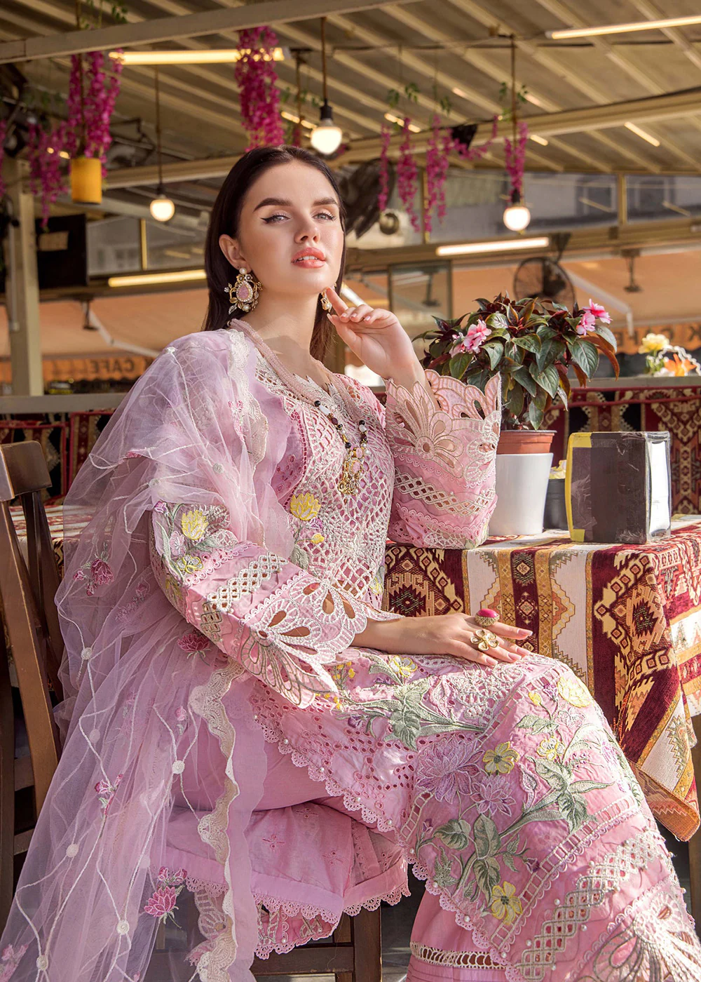 Adan's Libas Embroidered Lawn 2024 by Irha Zia | 5553 - Image 4