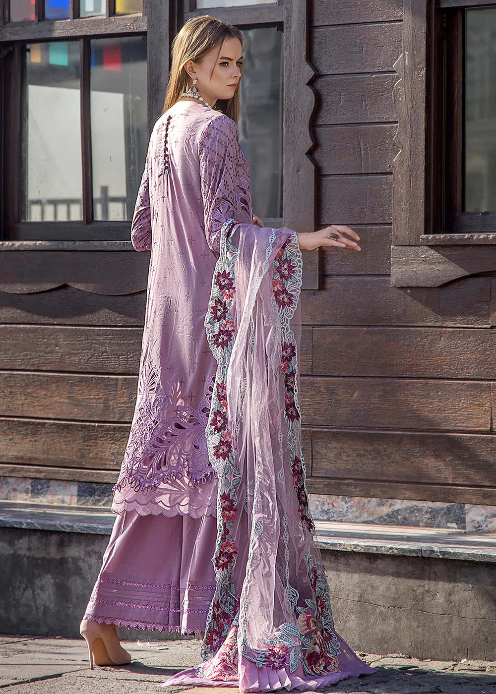 Adan's Libas Embroidered Lawn 2024 by Irha Zia | 5556 - Image 3