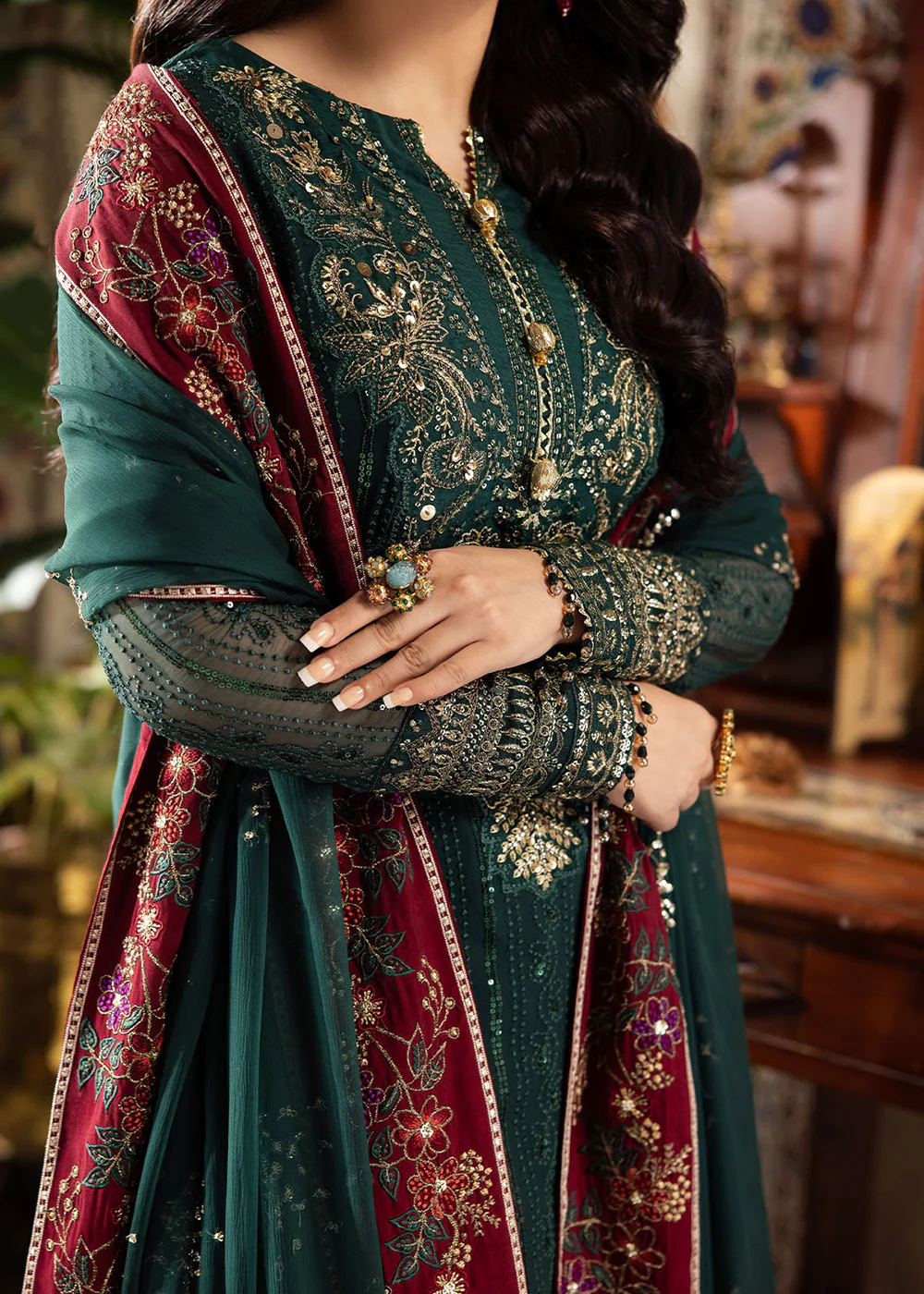 Alfaaz Luxury Chiffon Formals '24 by Nureh | NL-74 MAHROO - Image 4