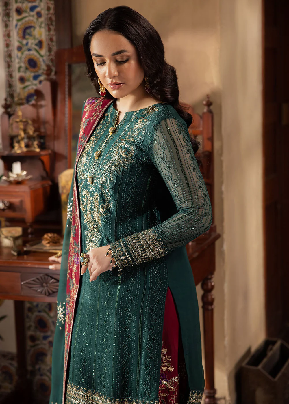 Alfaaz Luxury Chiffon Formals '24 by Nureh | NL-74 MAHROO - Image 8