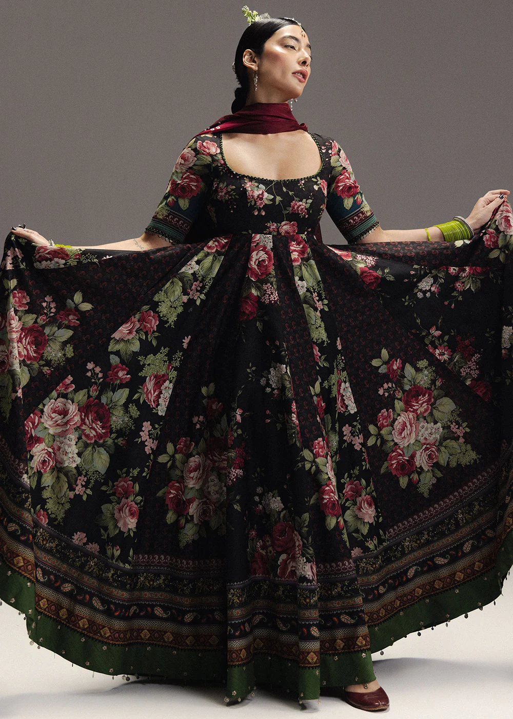 Anarkali Lawn '26 by Zara ShahJahan | Shehzadi-D5 - Image 4