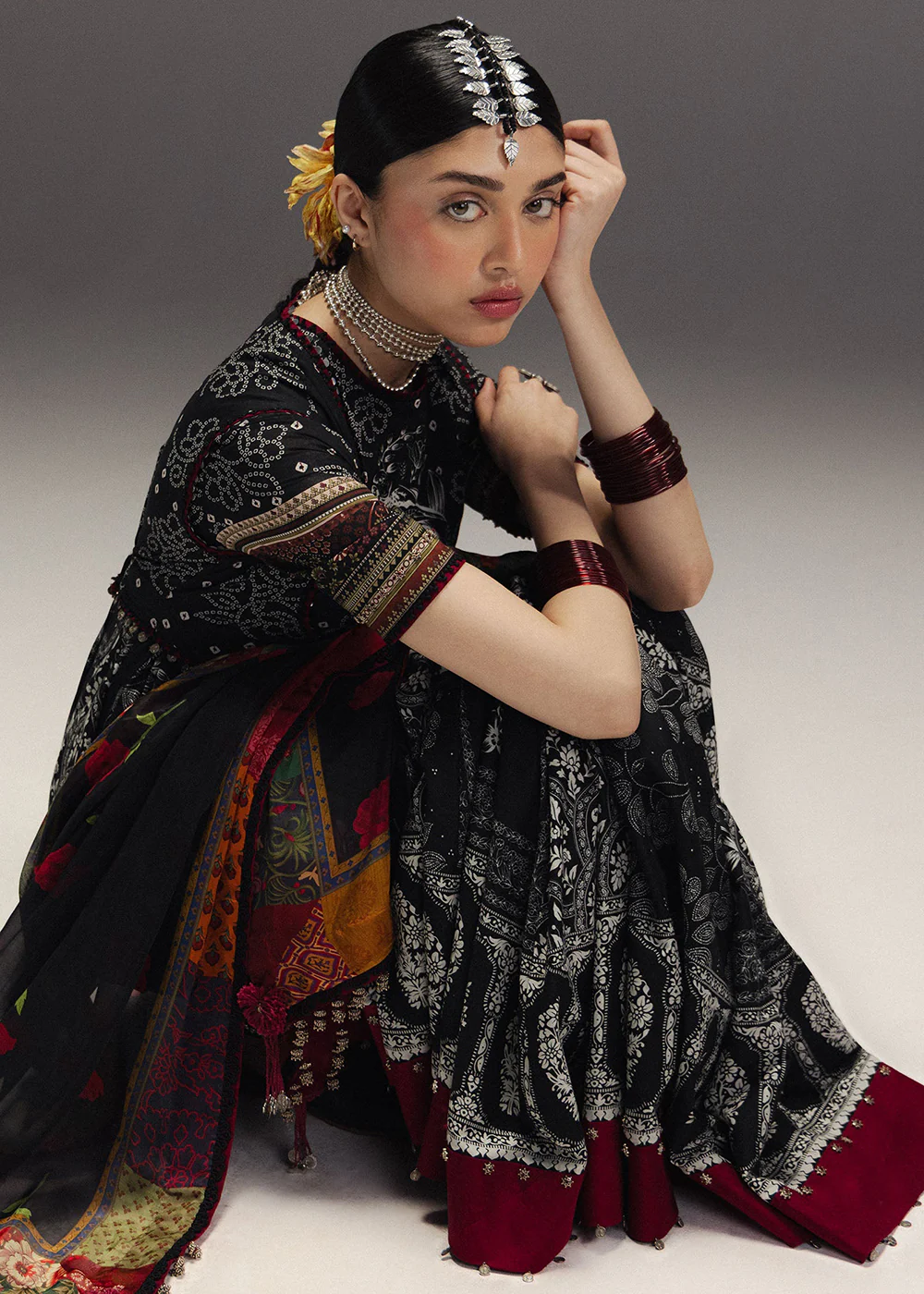 Anarkali Lawn '26 by Zara ShahJahan | Surkh Bahar-D1 - Image 4