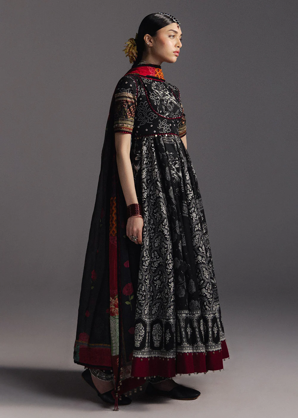 Anarkali Lawn '26 by Zara ShahJahan | Surkh Bahar-D1 - Image 5