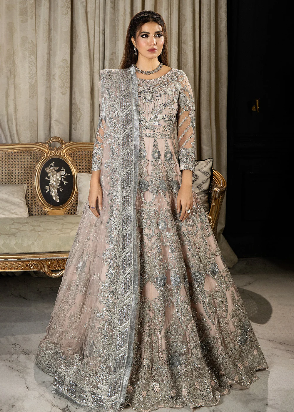 Andaaz-E-Khaas Bridal Formals 2023 by Imrozia | IB-41 Azah - Image 6