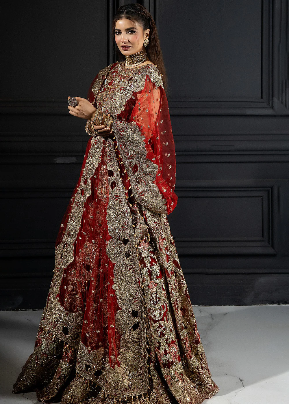 Andaaz-E-Khaas Bridal Formals 2023 by Imrozia | IB-47 Calla - Image 5