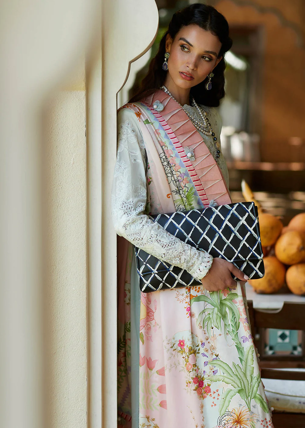 Aqua Blue Lawn Suit - Elan - Luxury Lawn '23 - KAIA-EL23-07B - Image 6