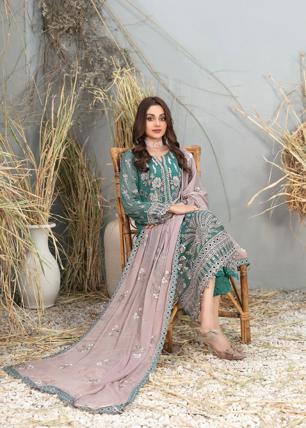 Arushi Formal Chiffon Collection '24 by Tawakkal Fabrics | D - 9877 - Image 3