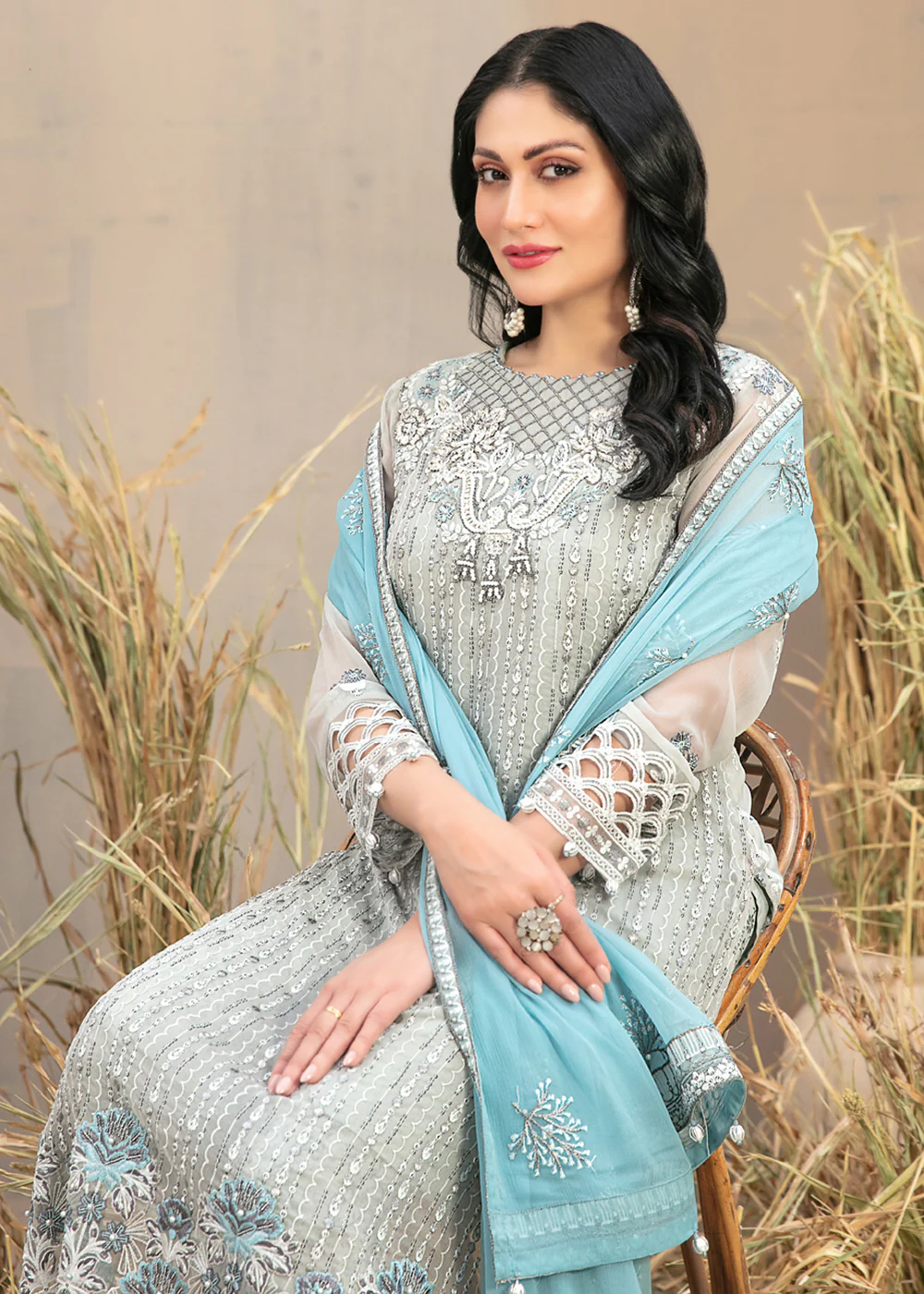 Arushi Formal Chiffon Collection '24 by Tawakkal Fabrics | D - 9884 - Image 3