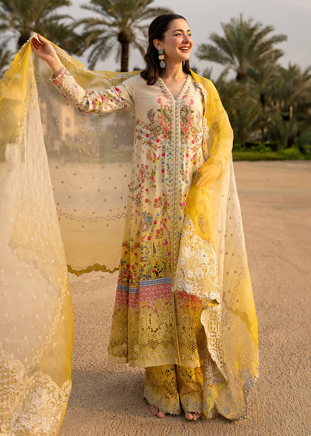 Aya Luxury Lawn '26 by Faiza Saqlain | Arta - Image 5