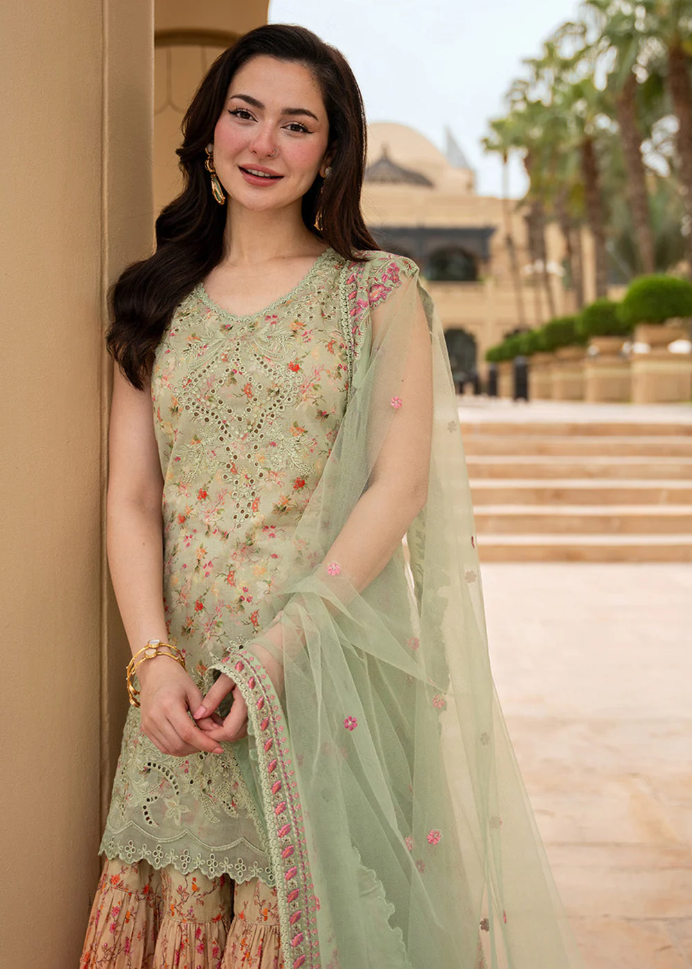 Aya Luxury Lawn '26 by Faiza Saqlain | Eldira - Image 5