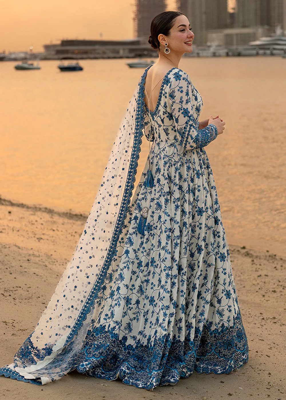 Aya Luxury Lawn '26 by Faiza Saqlain | Jehona - Image 3