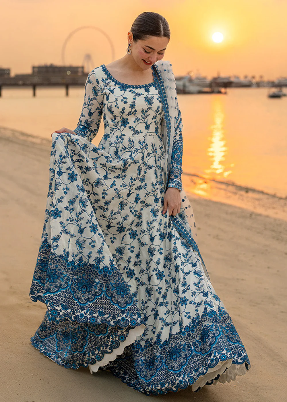 Aya Luxury Lawn '26 by Faiza Saqlain | Jehona - Image 5