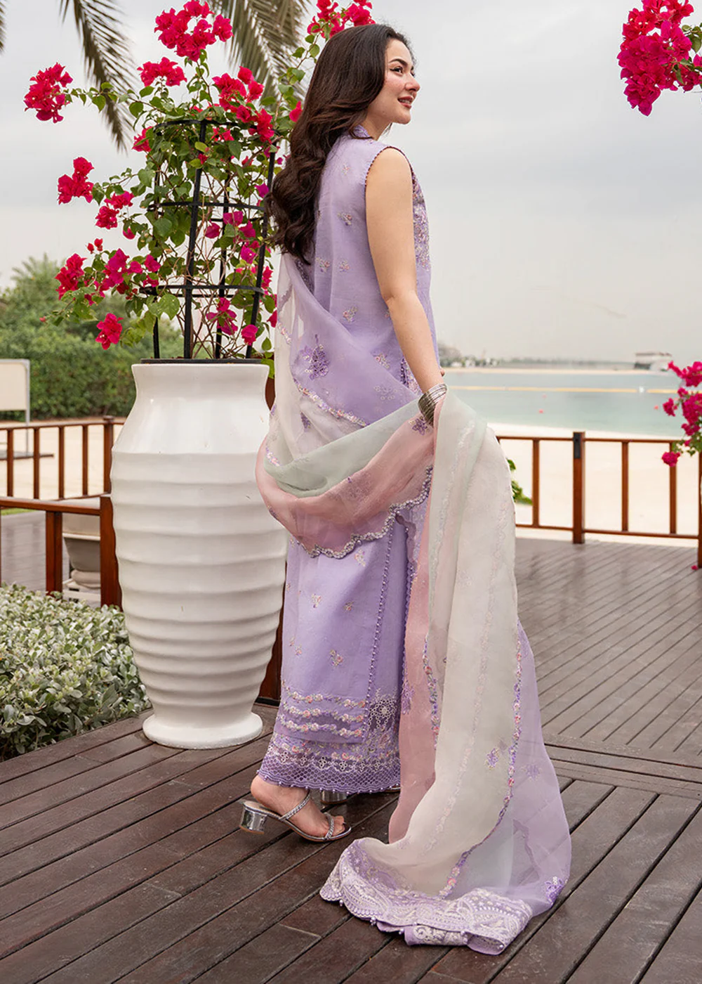 Aya Luxury Lawn '26 by Faiza Saqlain | Suela - Image 3