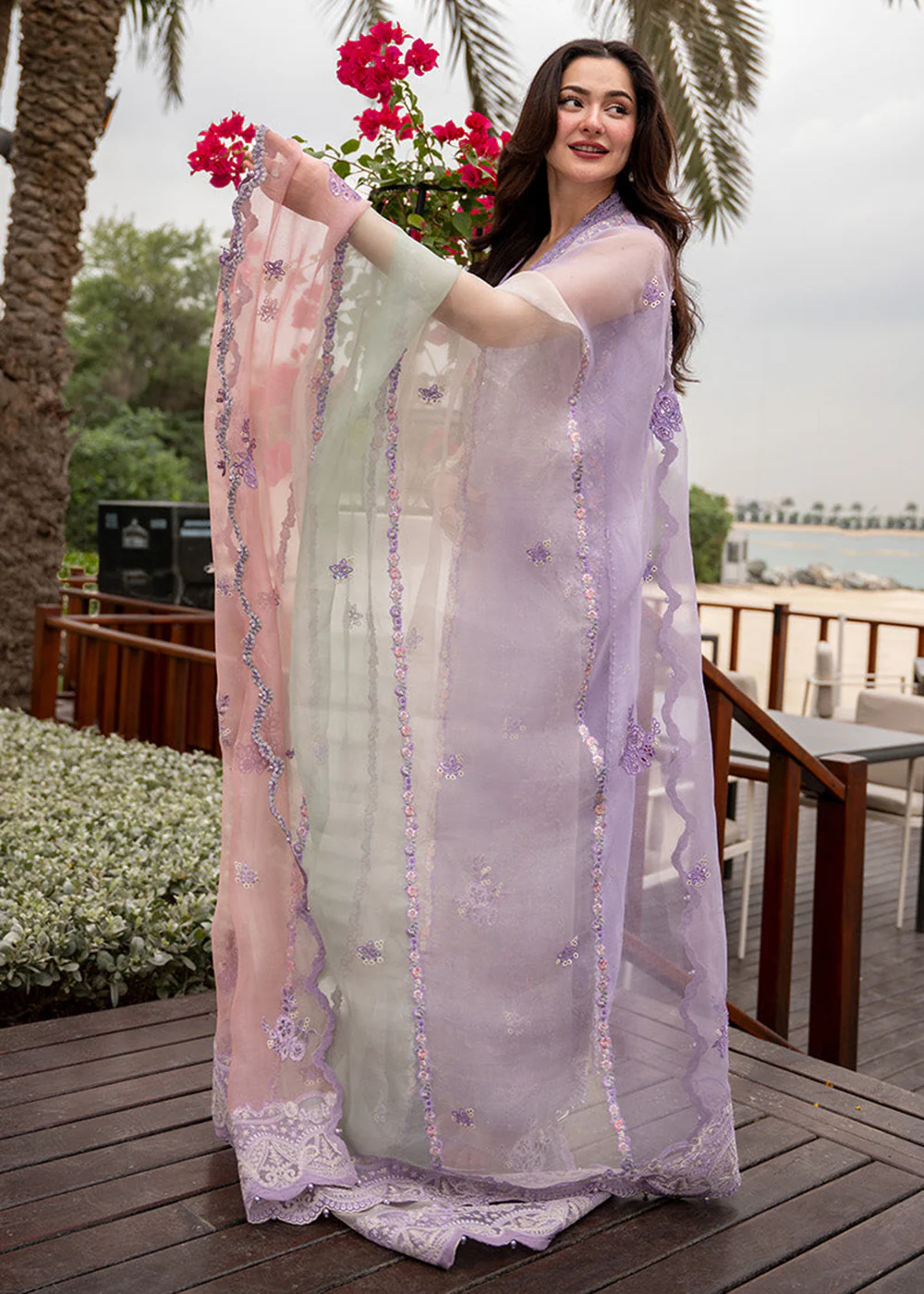 Aya Luxury Lawn '26 by Faiza Saqlain | Suela - Image 6