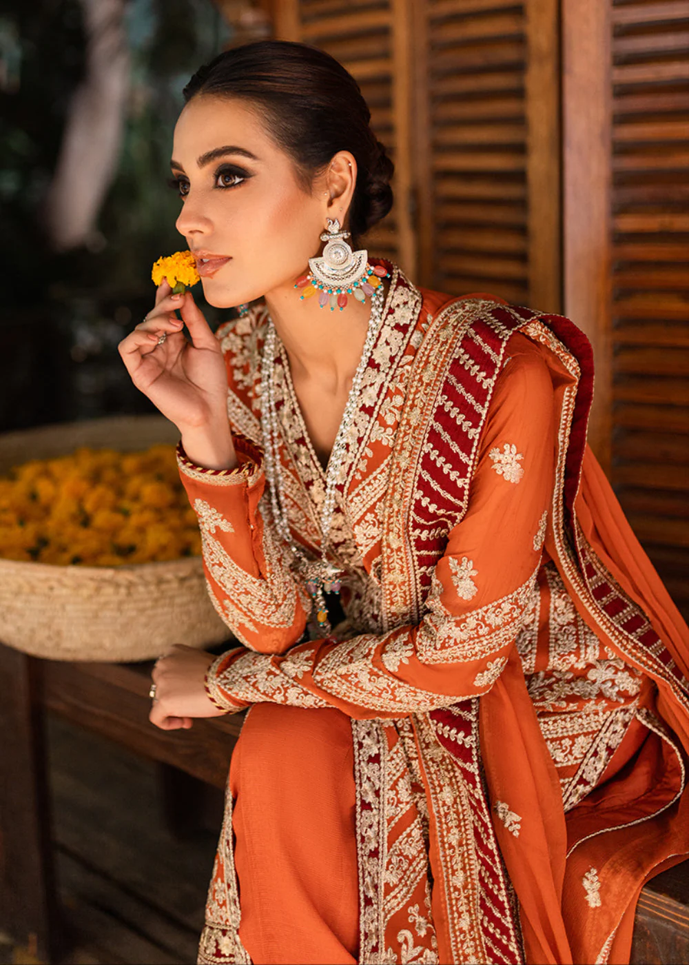 Azure Luxe Festive Embroidered by Ahmed Patel | Grandeur Glam - Image 5