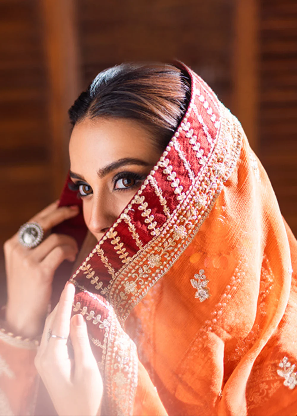 Azure Luxe Festive Embroidered by Ahmed Patel | Grandeur Glam - Image 9