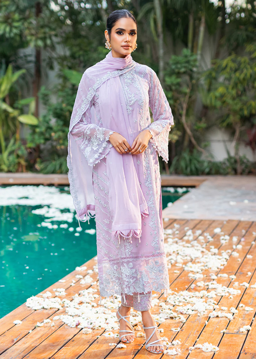 Azure Luxe Festive Embroidered by Ahmed Patel | Mystique Swan - Image 6