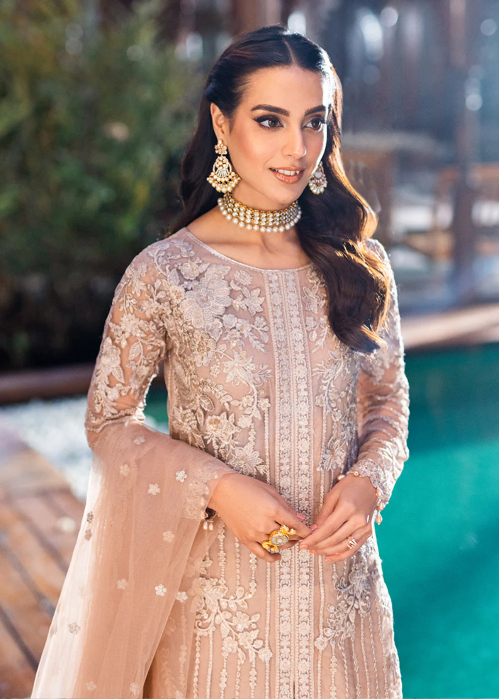 Azure Luxe Festive Embroidered by Ahmed Patel | Star Dazzle - Image 2