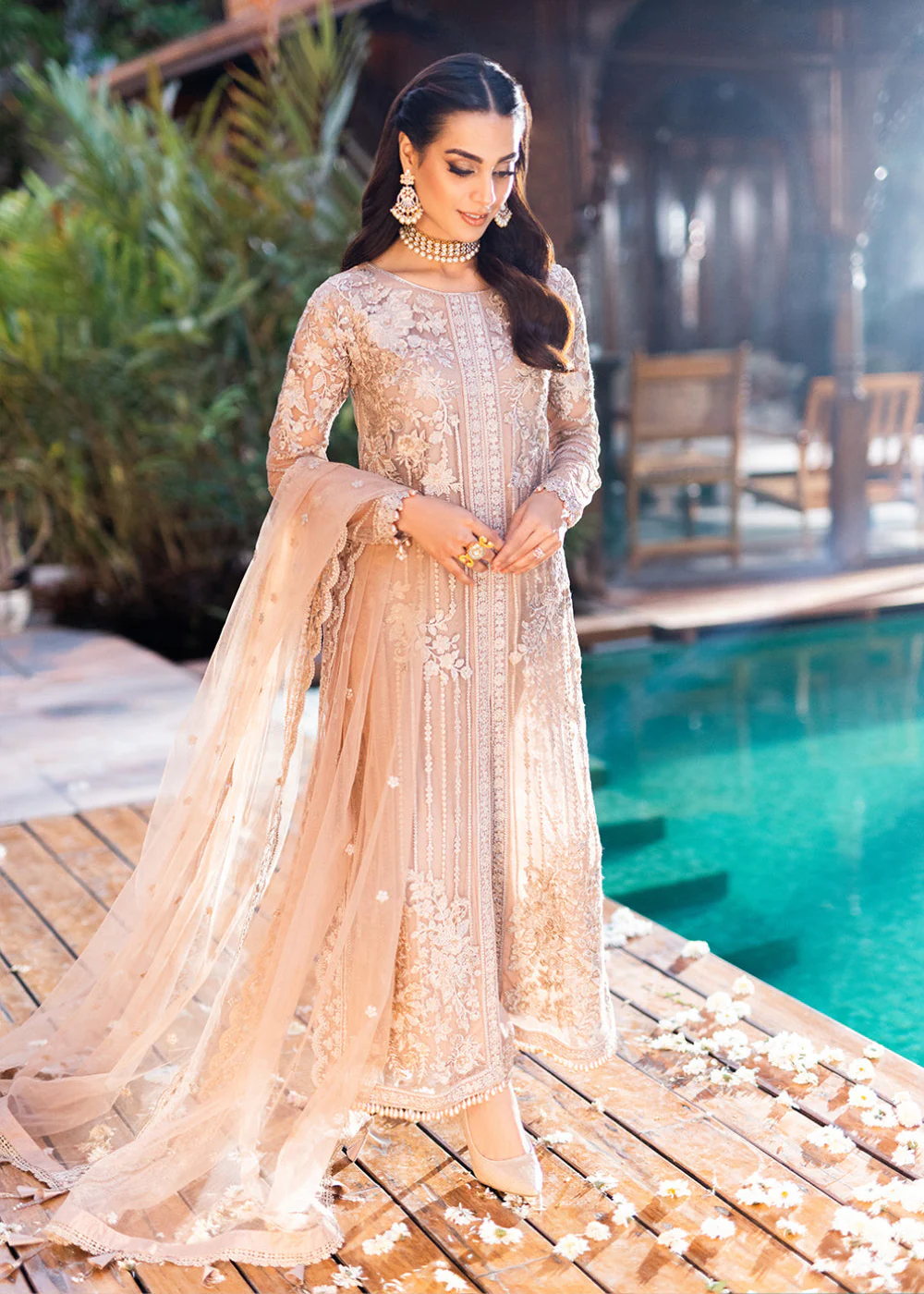 Azure Luxe Festive Embroidered by Ahmed Patel | Star Dazzle - Image 5
