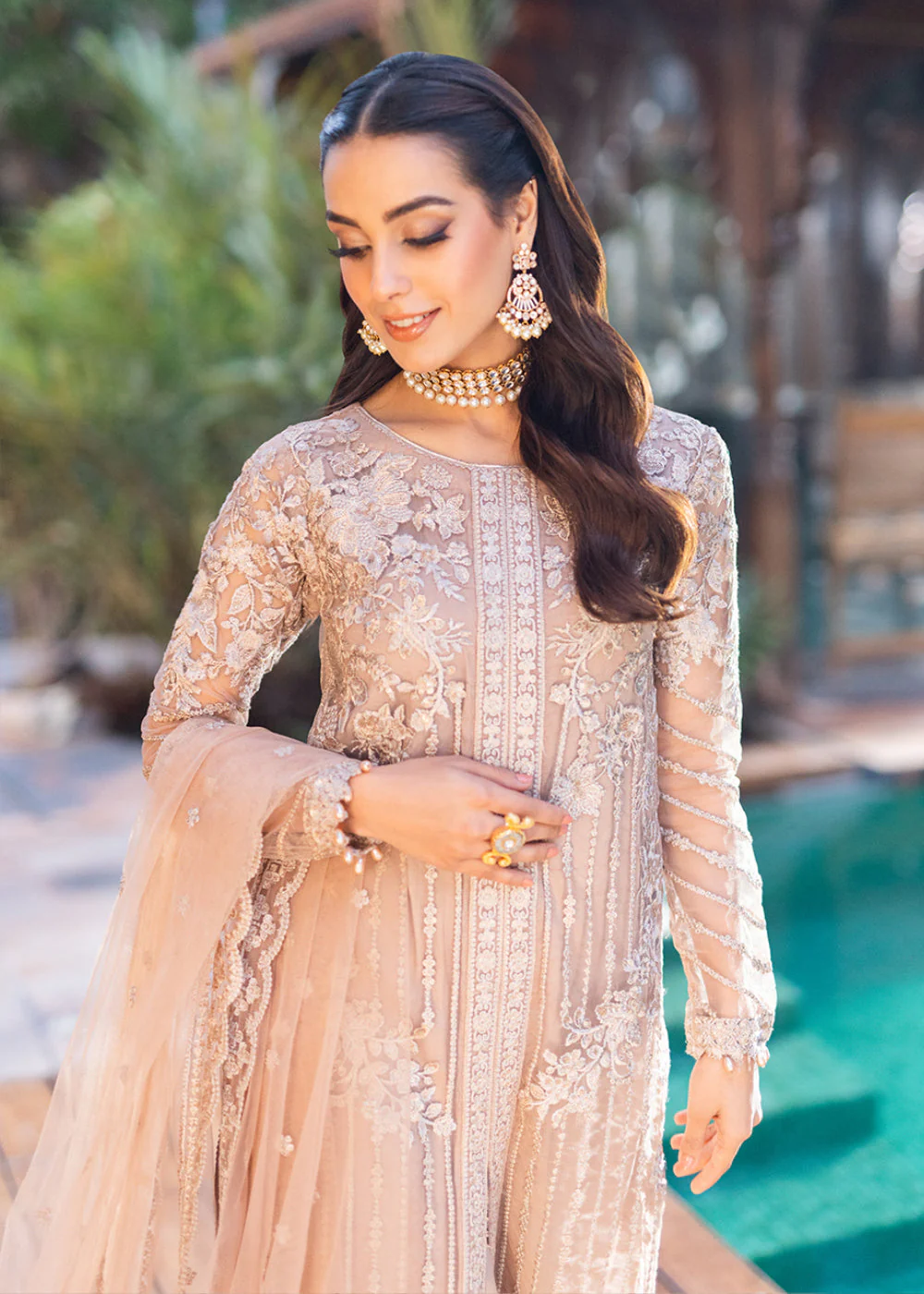 Azure Luxe Festive Embroidered by Ahmed Patel | Star Dazzle - Image 8