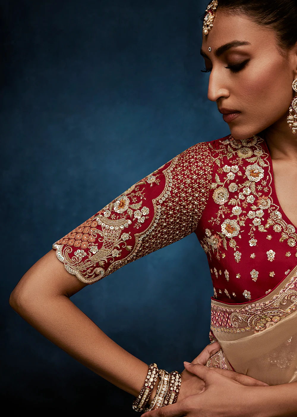 Beige High-Grade Pure Fancy Fabric Designer Saree - Image 2