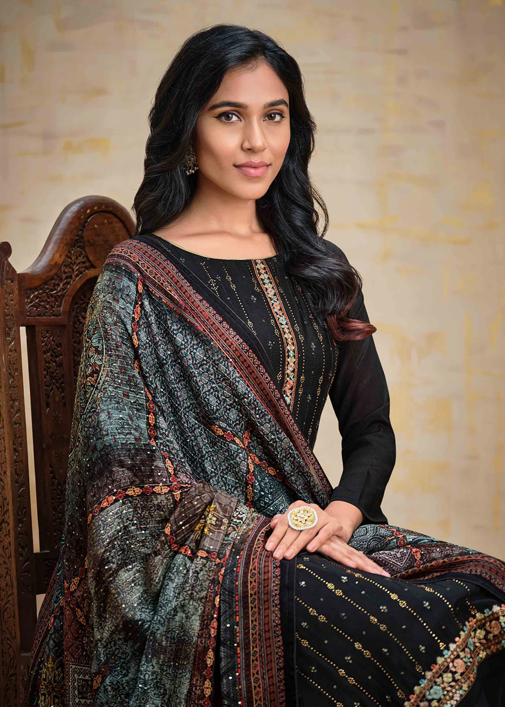 Black Chinnon Pant Style Wedding Ceremony Suit - Image 2