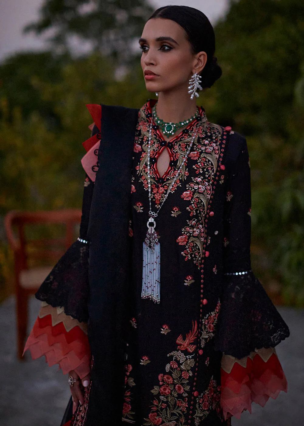 Black Lawn Suit - Elan - Luxury Lawn '23 - NYSA-EL23-02A - Image 4