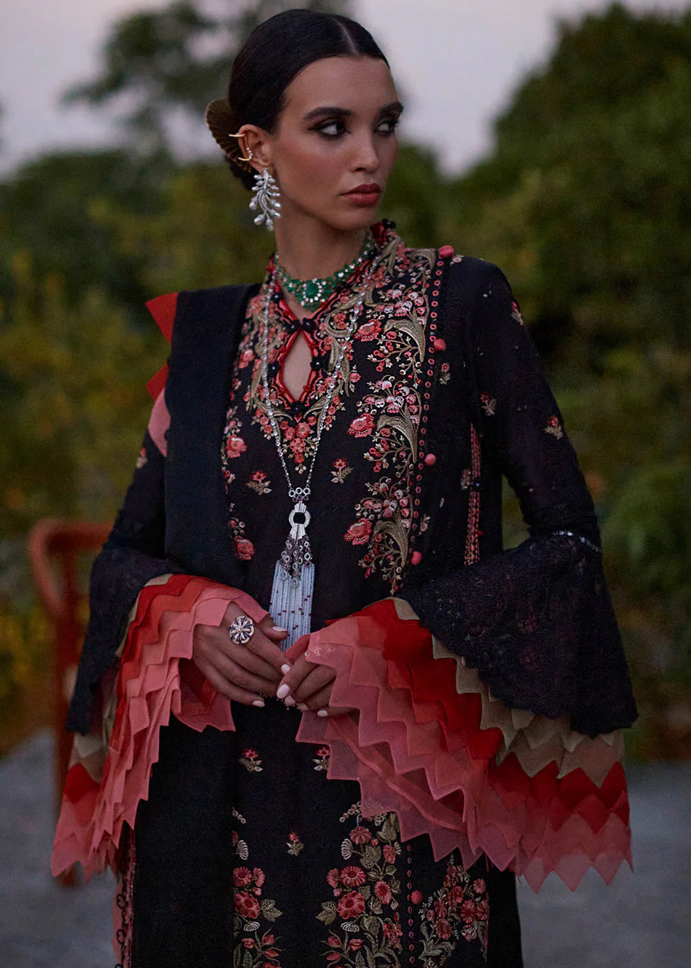 Black Lawn Suit - Elan - Luxury Lawn '23 - NYSA-EL23-02A - Image 6