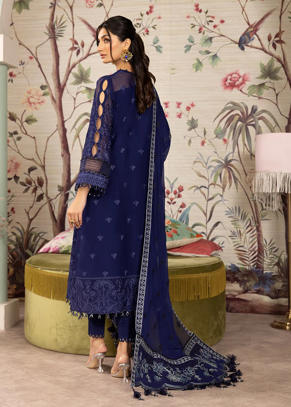 Blue Formal Suit - Alizeh - Dhaagay Formals '23 - V02D04 - Sibel - Image 3