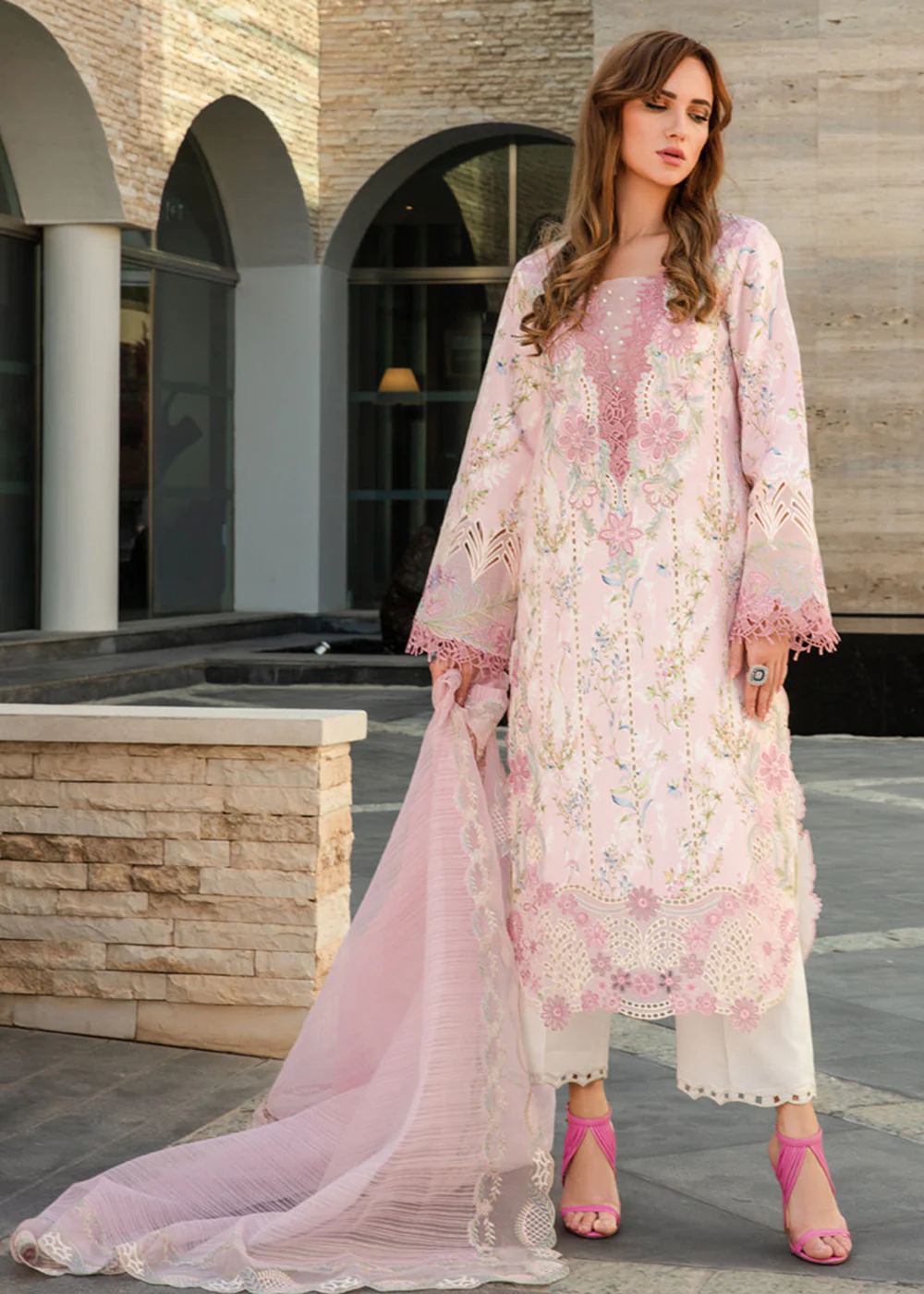Carnation Summer Lawn Collection '24 by Rang Rasiya | AMELIA - Image 3