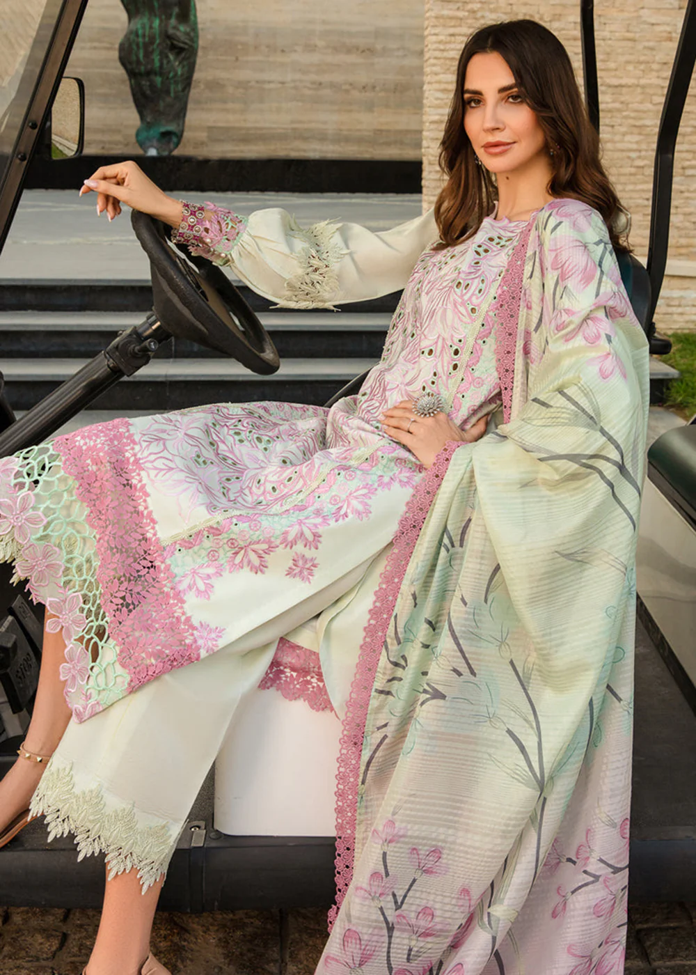 Carnation Summer Lawn Collection '24 by Rang Rasiya | LIANA - Image 3