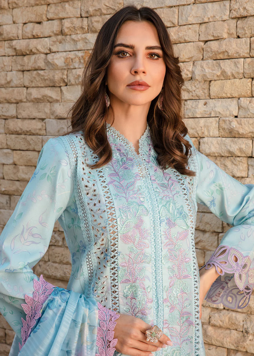 Carnation Summer Lawn Collection '24 by Rang Rasiya | OCEAN - Image 2