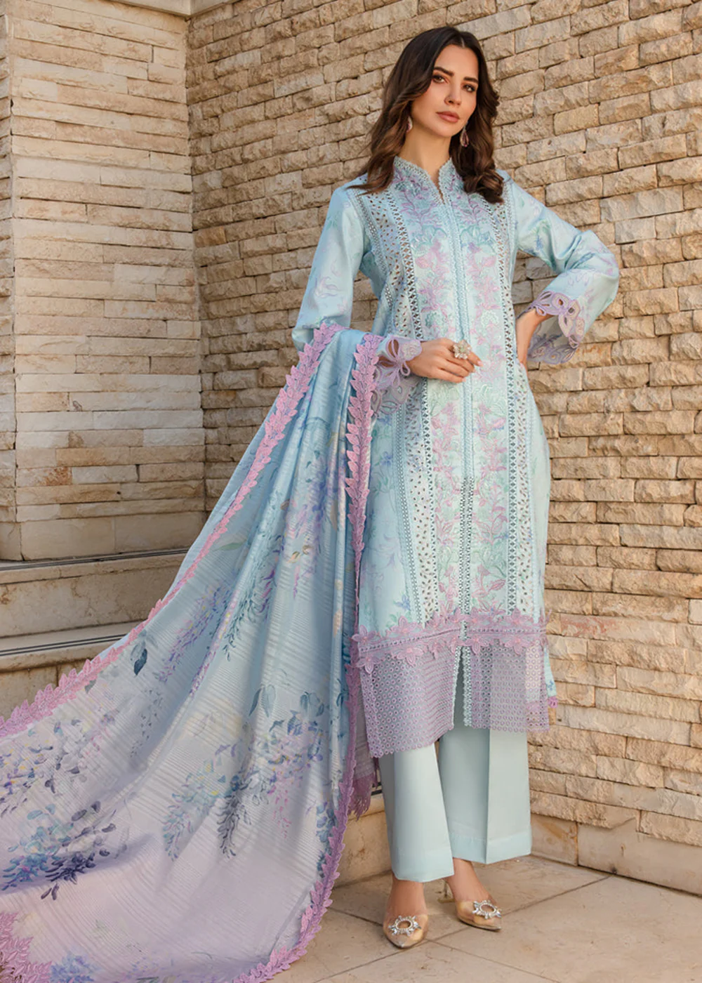 Carnation Summer Lawn Collection '24 by Rang Rasiya | OCEAN - Image 6