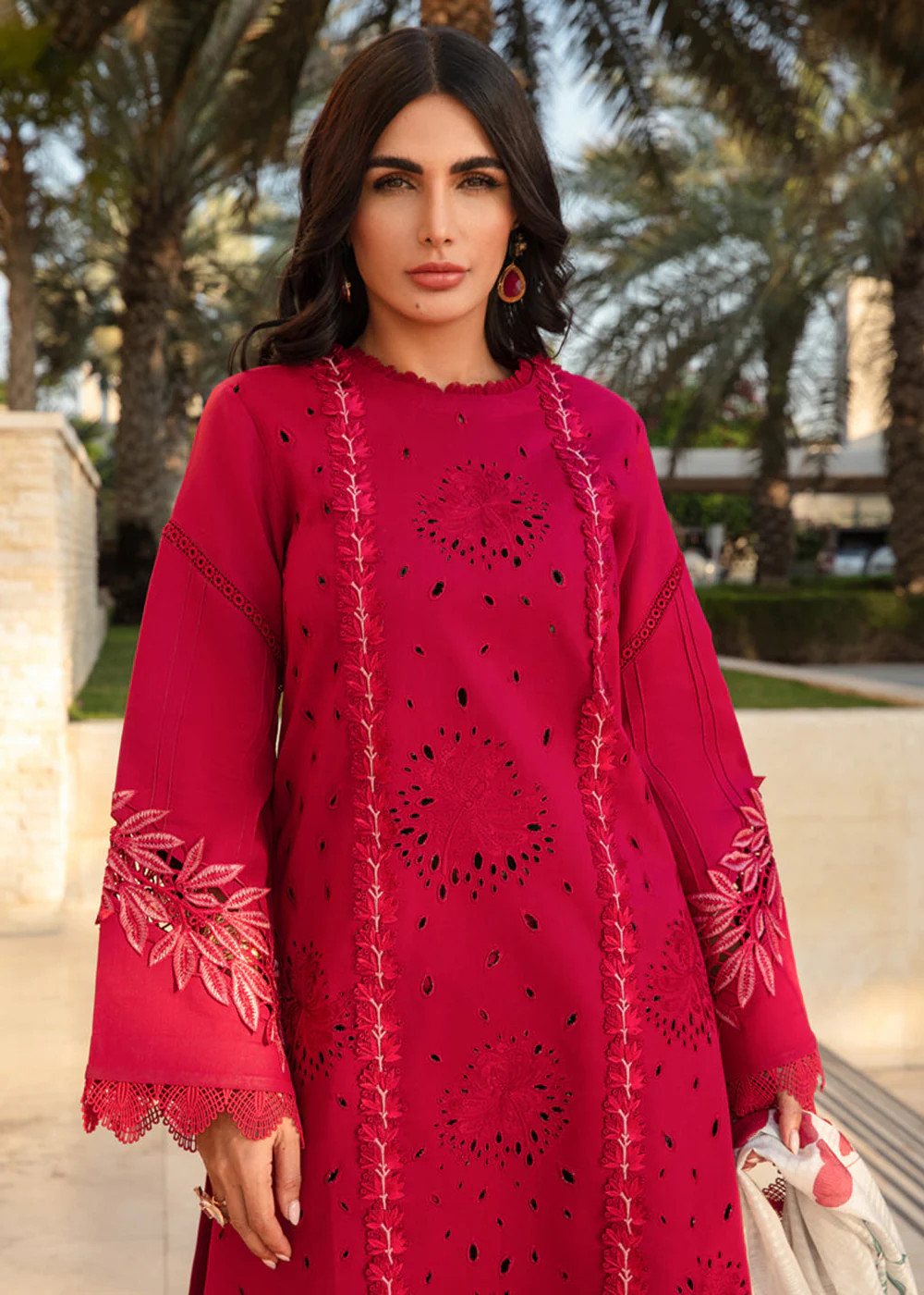 Carnation Summer Lawn Collection '24 by Rang Rasiya | SCARLET - Image 5