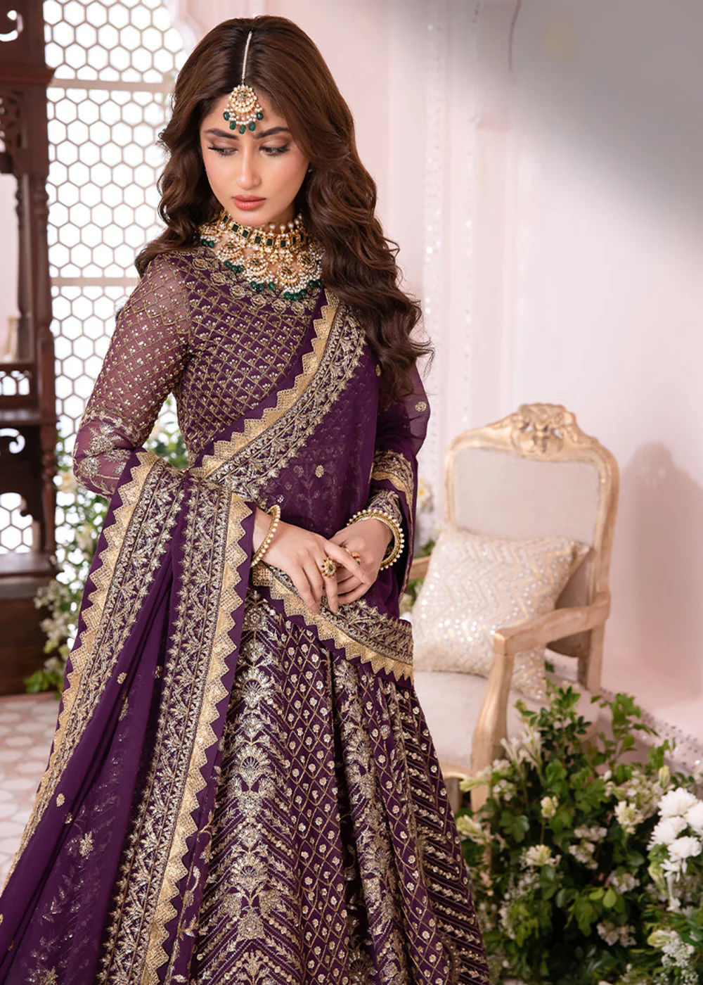 Chandni Luxury Chiffon Collection by Asim Jofa | AJCC-04 - Image 2