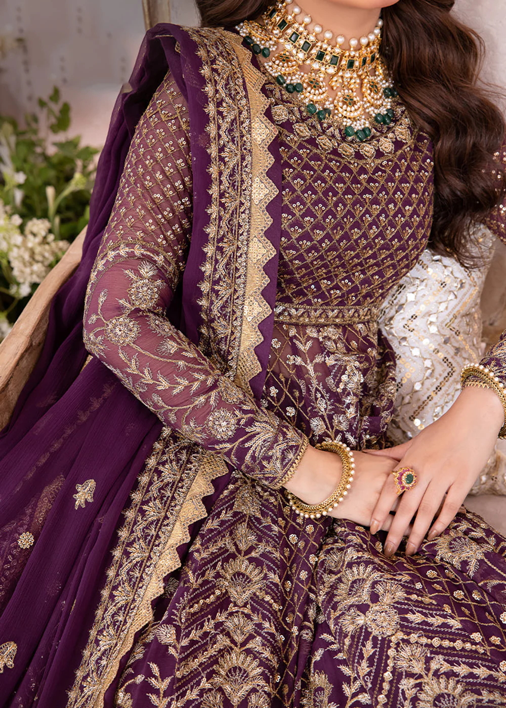 Chandni Luxury Chiffon Collection by Asim Jofa | AJCC-04 - Image 5