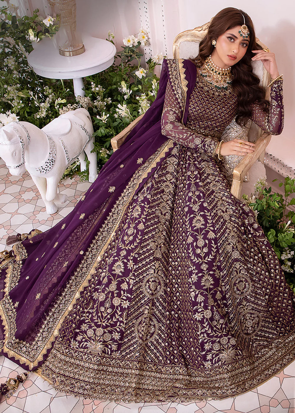 Chandni Luxury Chiffon Collection by Asim Jofa | AJCC-04 - Image 7