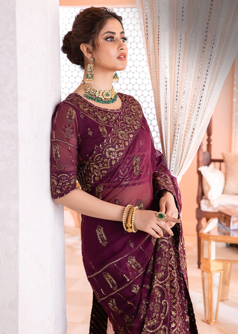 Chandni Luxury Chiffon Collection by Asim Jofa | AJCC-05 - Image 2
