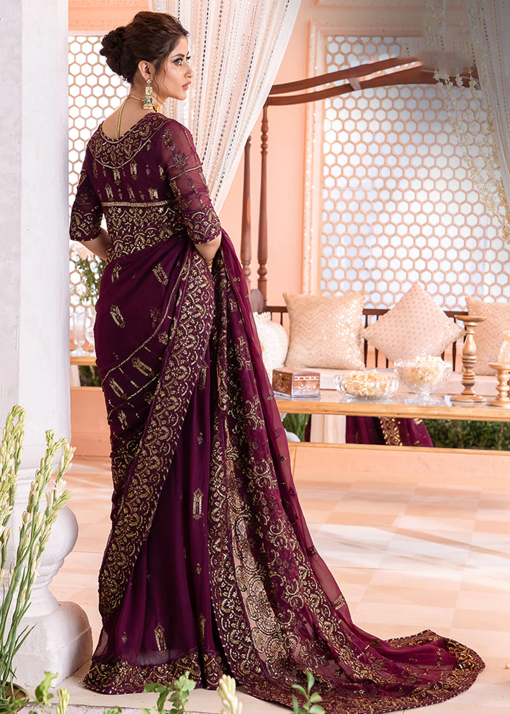 Chandni Luxury Chiffon Collection by Asim Jofa | AJCC-05 - Image 3